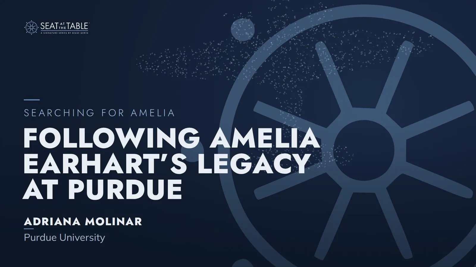 Title card: The Campus Tour That Changed Everything — Adriana Molinar, Searching for Amelia